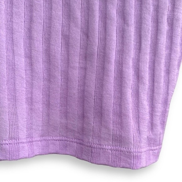Vince Ribbed Tank Top M Purple Square Neck Shirt SOLD - Picture 8 of 13